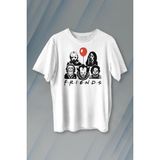 Kendim Seçtim Korku Film Friends Halloween Cadılar Bayramı Baskılı Tişört T-Shirt - 2XL - Siyah