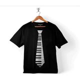 Kendim Seçtim Kravat Piyano Pıano Tıe Suit Up Çocuk T-Shirt - 5 - 6 Yaş - Siyah