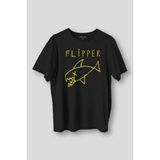 Kendim Seçtim Kurt Cobain Flipper T-Shirt Nirvana Grunge Rock Punk Baskılı Siyah Tişört Unisex - XS