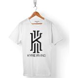 Kendim Seçtim Kyrıe Andrew Irvıng Logo Nba Boston Celtıcs Erkek Tişört - Beyaz - Renkli - XS