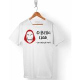 Kendim Seçtim La Casa De Papel O Cıao Çav Bella Dalı Maske Erkek Tişört - XXL - Beyaz