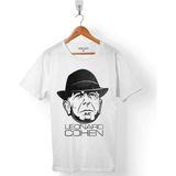 Kendim Seçtim Leonard Cohen Kohen Beyaz Erkek Tişört