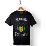 Kendim Seçtim Lion Raggae Music Bob Marley Baskılı Siyah Unisex T-Shirt