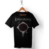 Kendim Seçtim Lotr Lord Of The Rıngs Cırcle Yüzüklerin Efendisi Logo Erkek Tişört - 2XL - Siyah
