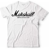 Kendim Seçtim Marshall Amplification Logo Beyaz Erkek Tişört