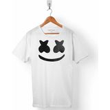 Kendim Seçtim Marshmello Dj Chrıstopher Comstock Erkek Tişört - XS - Beyaz