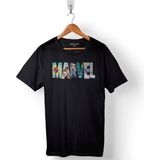 Kendim Seçtim Marvel Spiderman Hulk Deadpool Iron Man Baskılı Tişört Unisex T-Shirt - Siyah - XS