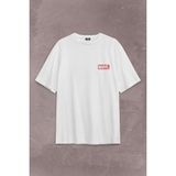 Kendim Seçtim Marvel Spiderman Hulk Deadpool Iron Man Sırt Ön Baskılı Oversize Tişört T-Shirt - Beyaz
