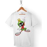 Kendim Seçtim Marvin The Martian Marslı Logo 2 Beyaz Erkek Tişört
