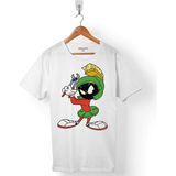 Kendim Seçtim Marvin The Martian Marslı Logo Beyaz Erkek Tişört