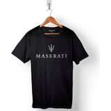 Kendim Seçtim Maseratı Logo Black Baskılı Siyah Unisex T-Shirt