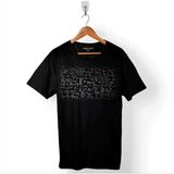 Kendim Seçtim Matematik Geometri E=mc2 Problem Denklem Baskılı Tişört T-Shirt - Siyah