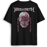 Kendim Seçtim Megadeth Siyah Oversize Tişört Guitar Gitar Heavy Metal Skull Vic Baskılı Unisex T-shirt