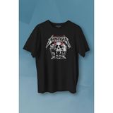 Kendim Seçtim Metallica Baskılı Tişört Unisex T-Shirt - Siyah