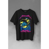 Kendim Seçtim Metallica For Whom The Bell Tolls New Yeni Rock Metal Müzik Baskılı Tişört T-Shirt - Siyah