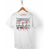 Kendim Seçtim Metallıca Logo Heavy Metal Rock Musıc Erkek Tişört - XS - Beyaz