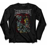 Kendim Seçtim Metallıca Skull Raıse Culture Metal Rock Musıc Uzun Kollu Tişört - XS - Siyah
