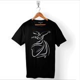 Kendim Seçtim Mevlana Celaleddin Rumi Semazen Tasavvuf Baskılı Siyah Unisex T-Shirt