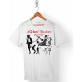 Kendim Seçtim Michael Jackson Sulhouette Beyaz Erkek Tişört