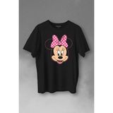 Kendim Seçtim Mıckey Mınnıe Mouse Çocuk Kız Baskılı Tişört T-Shirt - 2XL - Siyah