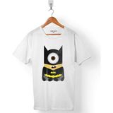 Kendim Seçtim Minyonlar Mınnıons Batman Süper Kahraman Hero Erkek Tişört - Beyaz - Renkli - 2XL