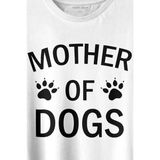 Kendim Seçtim Mother Of Dog Mom Köpek Annesi Hayvansever Veteriner Mommy Baskılı Tişört T-Shirt Beyaz - 2XL - 63A-Beyaz