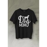 Kendim Seçtim Mother Of Dog Mom Köpek Annesi Hayvansever Veteriner Mommy Baskılı Tişört T-Shirt - XL - Siyah