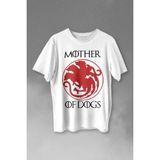 Kendim Seçtim Mother Of Dogs Hayvansever Köpek Annesi Baskılı Tişört T-Shirt Beyaz - XS - 63A-Beyaz