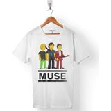 Kendim Seçtim Muse Band Müzik Classic Logo Beyaz Erkek Tişört