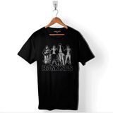 Kendim Seçtim Musical Ramones Punk Rock Müzik Baskılı Siyah Unisex T-Shirt