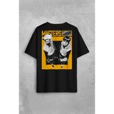 Kendim Seçtim Naruto Kakashi Masters Anime Dizi Ustalar Japonca Sırt Ön Baskılı Oversize Tişört T-Shirt - Siyah