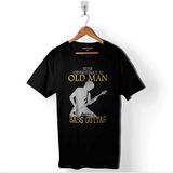 Kendim Seçtim Neil Young Never Undersestimate An Old Man Baskılı Siyah Unisex T-Shirt