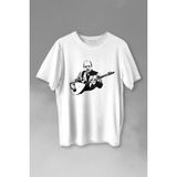 Kendim Seçtim Neşet Ertaş Bozkırın Tezenesi Halk Müziği Bağlama Baskılı Tişört T-Shirt Beyaz - XL - 63A-Beyaz