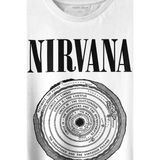 Kendim Seçtim Nirvana Bleach Albüms Rock Music Circle Plak Baskılı Tişört Unisex T-Shirt - XS - Beyaz