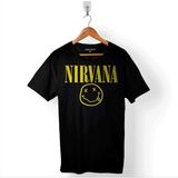 Kendim Seçtim Nirvana Hanson Müzik Grubu Logo Nirvana Music Grou Baskılı Tişört Unisex T-Shirt - Siyah - 2XL