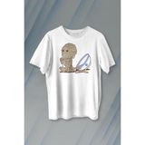 Kendim Seçtim Noodle Mummy Mumya Totem Komik Baskılı Tişört T-Shirt - XS - Siyah
