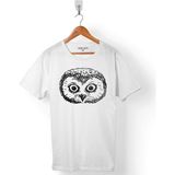 Kendim Seçtim Owl Head Şaşkın Baykuş Kafa Beyaz Erkek Tişört