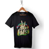 Kendim Seçtim Peace Love Zen Özgürlük Barış Anarchy Baskılı Siyah Unisex T-Shirt