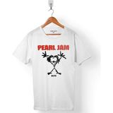 Kendim Seçtim Pearl Jam Alıve Logo Erkek Tişört - XL - Beyaz - Renkli