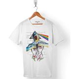 Kendim Seçtim Pınk Floyd Logo Comfortably Numb Erkek Tişört - XS - Beyaz - Renkli