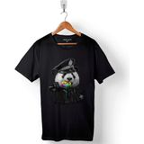 Kendim Seçtim Police Panda Polis Ayı Dondurma Baskılı Tişört T-Shirt - 2XL - Siyah