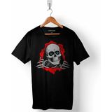 Kendim Seçtim Powell Peralta Skull Kuru Kafa Skeleton Mavi Göz Erkek Tişört - XXL - Siyah