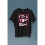 Kendim Seçtim Punk Is Not Dead Rock Grunge Music Müzik Baskılı Tişört T-Shirt - 2XL - Siyah