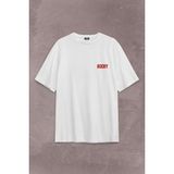 Kendim Seçtim Rambo Rocky Balboa 1 2 3 4 5 Sylvester Stallone Sırt Ön Baskılı Oversize Tişört T-Shirt - Beyaz - 2XL