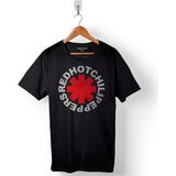 Kendim Seçtim Red Hot Chili Peppers Logo Redhot Baskılı Tişört T-Shirt - XL - Siyah
