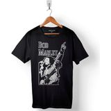 Kendim Seçtim Reggae Bob Marley Gitar Sahne Müzik Krali Baskılı Tişört T-Shirt - XL - Siyah