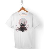 Kendim Seçtim Render Kanekı Tokyo Ghoul Erkek Tişört - Beyaz - Renkli - 2XL