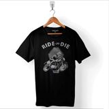 Kendim Seçtim Ride Or Die Sür Ya Da Öl Ölüm Yarışı Motorcycle Baskılı Siyah Unisex T-Shirt