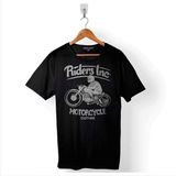 Kendim Seçtim Riders INC Motorcycle Clothing Motosiklet Kask Baskılı Siyah Unisex T-Shirt