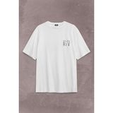 Kendim Seçtim Riv Riv Riv Rivrivriv Rivriv Kemençe Horon Karadeniz Sırt Ön Baskılı Oversize Tişört T-Shirt - Beyaz